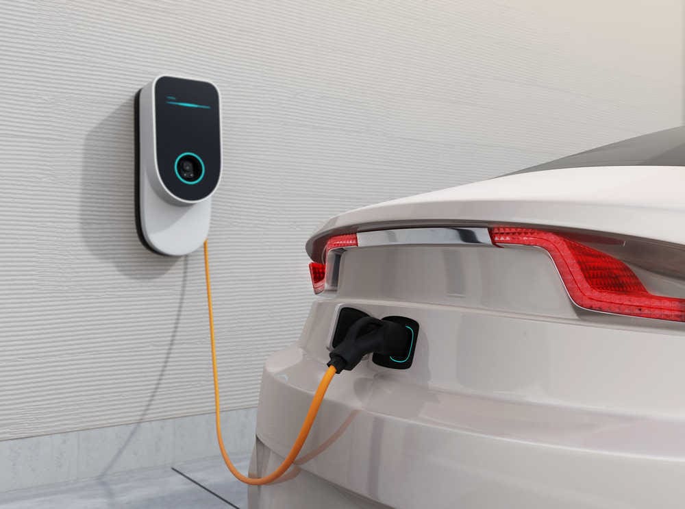 Electric car deals home charging station